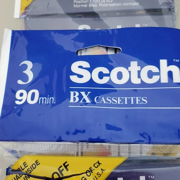 Lot of 8 SCOTCH BX Cassettes 90 min. blank NIP - Picture 2 of 5